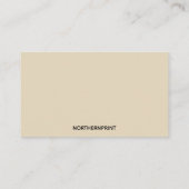 Zwart Koe Silhouet Visitekaartje (Achterkant)