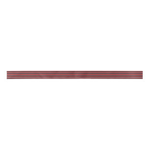 Zwart, koolgrijs en rode strepen lint