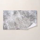 Zwart koolstof en wit marmerpatroon bad handdoek (Handdoek)