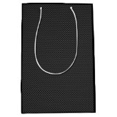 Zwart koolstofvezel stijl Afdrukachtergrond Medium Cadeauzakje (Voorkant)