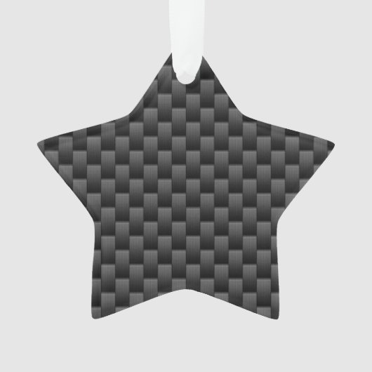 Zwart koolstofvezel stijl Afdrukachtergrond Ornament (voorkant)