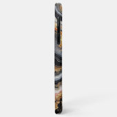 Zwart Koraal Roze Wit Goud Marmeren Kunstpatroon Case-Mate iPhone Case (Achterkant/links)