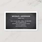 Zwart Krijtbord Huis Dakbedekking Bouw Roofer Visitekaartje (Achterkant)