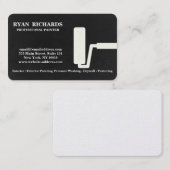 Zwart krijtbord huis schilderij visitekaartje (Voorkant / Achterkant)