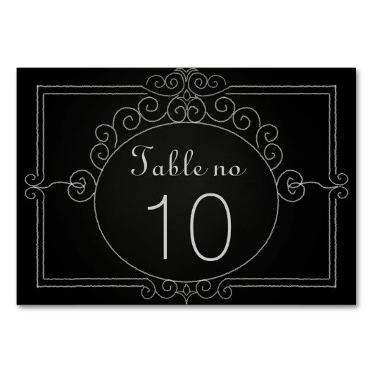  zwart krijtbord kaart (Voorkant)