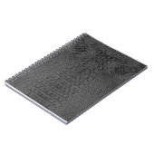 Zwart krokodilleder notitieboek (Linkerzijde)