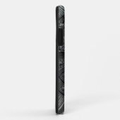 Zwart kunstontwerp Case-Mate iPhone case (Achterkant/rechts)