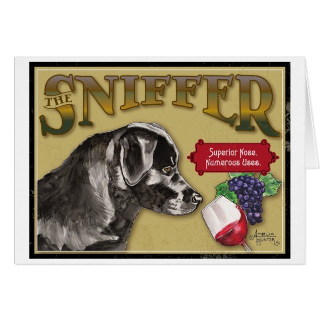 Zwart lab (Voorkant Horizontaal)