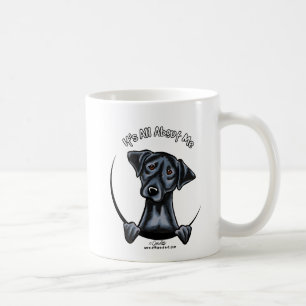 Zwart lab alles over mij koffiemok