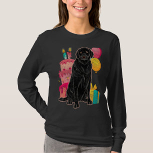 Zwart lab Animal Pet Dog Kids Birthday Black Lab T-shirt