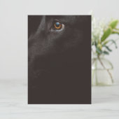 zwart lab bedankkaart (Staand voorkant)