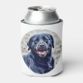 Zwart Lab Head Blikjeskoeler (Blikje Voorkant)