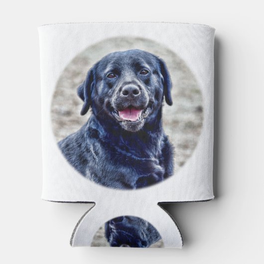 Zwart Lab Head Blikjeskoeler (Achterkant)