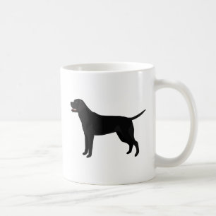 Zwart lab - labrador Retriever Breed Silhouette Koffiemok