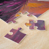 Zwart Lab Portret Moderne Kunst Legpuzzel (Zijkant)