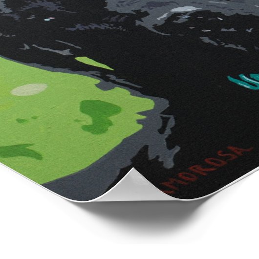 Zwart lab poster (Hoek)