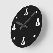 Zwart lab Rat Ronde Klok (Hoek)