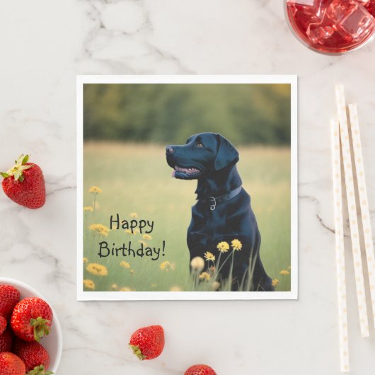 Zwart lab servet (Insitu)