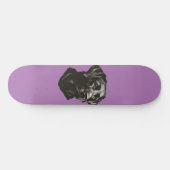 Zwart lab skateboard (Horizontaal)