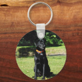 Zwart lab sleutelhanger (Voorkant)