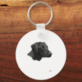 Zwart lab sleutelhanger (Voorkant)