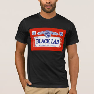 Zwart lab t-shirt