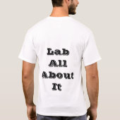 Zwart lab t-shirt (Achterkant)