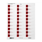 Zwart label retouradres (Full Sheet)