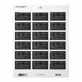 Zwart label Tabular Honey Nutrition Facts (Full Sheet)