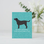 Zwart laboratoriumdenken van uw ontwerp briefkaart (Staand voorkant)