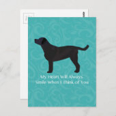 Zwart laboratoriumdenken van uw ontwerp briefkaart (Voorkant / Achterkant)