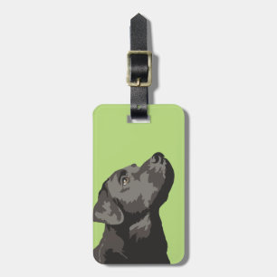 Zwart labrador Bagagelabel (Kies uw kleur)
