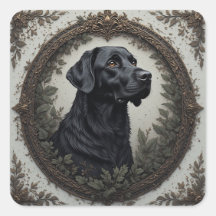 Zwart Labrador Elegant Gestyled Portret 