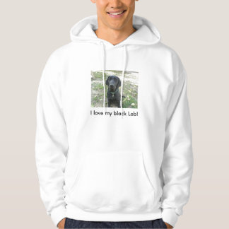 Zwart labrador hoodie