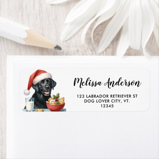 Zwart labrador puppy Cake - zwart lab Etiket (Insitu)