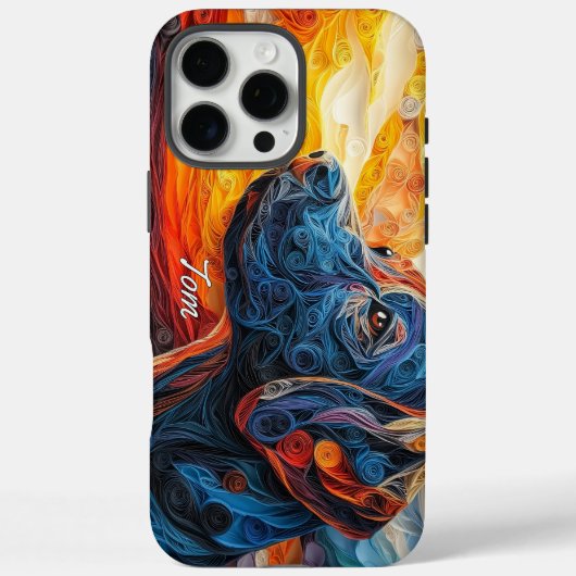 Zwart labrador Retriever Portret Case-Mate iPhone Case (Achterkant)
