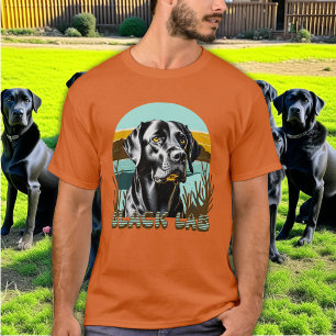 Zwart Labrador Retriever  Tekst T-shirt