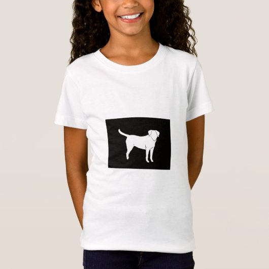Zwart labrador Shirt (Voorkant)
