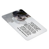 Zwart Labrador Vriend Gedicht Magneet (Rechterzijde)