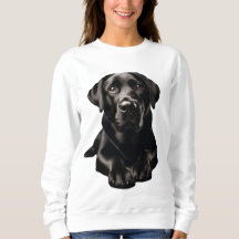 Zwart Labrador Vrouwen Sweatshirt