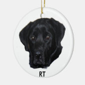 Zwart-labversiering Keramisch Ornament (Links)