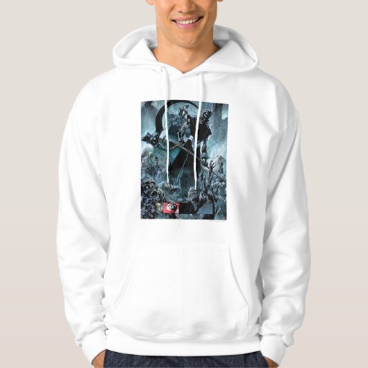Zwart landoppervlak hoodie (Voorkant)