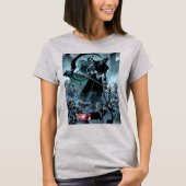 Zwart landoppervlak t-shirt (Voorkant)