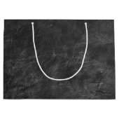 Zwart leder Abstract Groot Cadeauzakje (Voorkant)