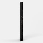 Zwart leder Case-Mate iPhone case (Achterkant/rechts)