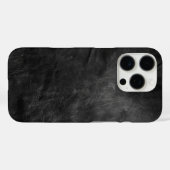 Zwart leder Case-Mate iPhone case (Achterkant (horizontaal))