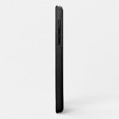 Zwart leder Case-Mate iPhone case (Achterkant/links)