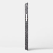 Zwart leder met witte rok Case-Mate iPhone case (Achterkant / Rechts)