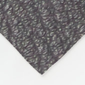 Zwart leder met witte rok fleece deken (Hoek)