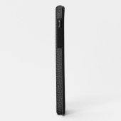 Zwart leder personaliseren Case-Mate iPhone case (Achterkant/links)